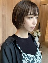 トップヘアーヒルズ 安城(TOP HAIR HILLS)&nbsp;最近は顔まわりはラウンド、前上がりが旬！/ぱっつん前髪
