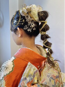 ピノリコ Hair&make pinoricoの写真/成人式や謝恩会・結婚式、浴衣、袴振、振袖、訪問着など人生の大切なシーンでの晴着をお手伝い♪