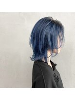 タグ(#tag)&nbsp;#外はねウルフ×ネイビーブルー