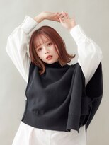 ラフィス ヘアー センス 広島袋町店(La fith hair SEnSE)&nbsp;【La fith】ぱっつんボブ×艶ピンクブラウン