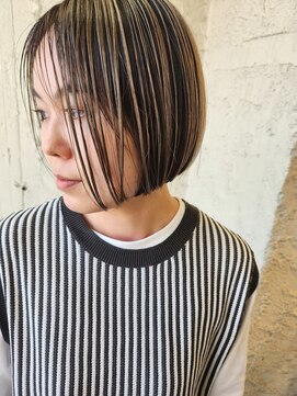 ペネロープ(Penelope) 【新宿】ぷつっとボブ/前下がりボブ/ハイライトカラー