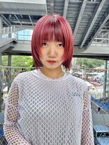 ヴェイン 渋谷(vain)&nbsp;ボブウルフ/フェイスレイヤー/レッドカラー