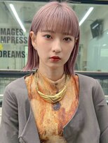 ピークアブー 銀座中央通り(PEEK-A-BOO)&nbsp;２０代３０代４０代くびれ外ハネボブピンクベージュ
