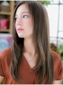 大人可愛い透け感ツヤ髪小顔アッシュベージュc5上尾20代30代40代