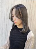 ミディアムヘア_フェイスフレーミング