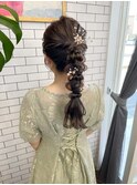 ＊THE  RIRE.  結婚式お呼ばれ×編みおろしポニー＊