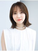 20代30代大人かわいいナチュラル暗髪ゆるめパーマヘア