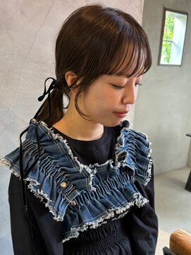 ヘアーミュゼ 井田店(Hair Musee) 顔まわりカット×チョコレートブラウン