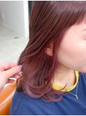 くすみピンク インナーカラー