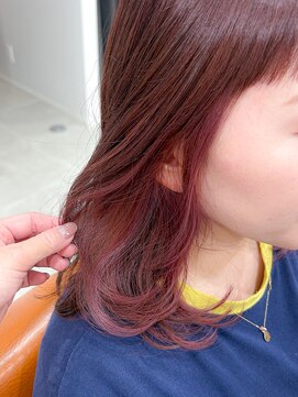 シーバイトリコ 市川(SEA by tricot) くすみピンク インナーカラー