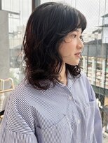 ロンド ボーイ 表参道(Lond BOY)&nbsp;ウェーブミディアム×顔周りブリーチなしレイヤーカット[表参道]