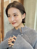 ビュートリアム 南青山(BEAUTRIUM)&nbsp;大人ショート ミニボブ 前髪なし 外ハネボブ 表参道 青山 40代