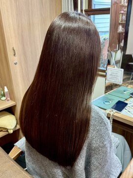 ハナレ(hanare) エアストレート/マロンブラウン/艶髪ロング/清須