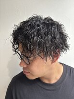 グラフ 立川(Graph.)&nbsp;センターパートツイストスパイラルツーブロックメンズ