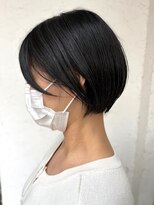 オッジ 西新店(Oggi)&nbsp;ショートカット 黒髪 顔周りカット 髪質改善トリートメント 艶髪