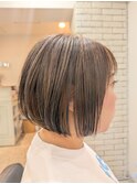 ハイライトで立体感UPミニボブ！