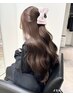 前髪、顔周り、おくれ毛カット+高級カラー