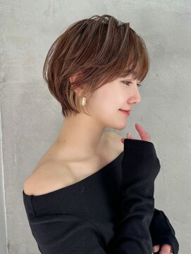 黒髪カタログ/ショート/オリーブグレー/小顔に見せるヘア/大宮