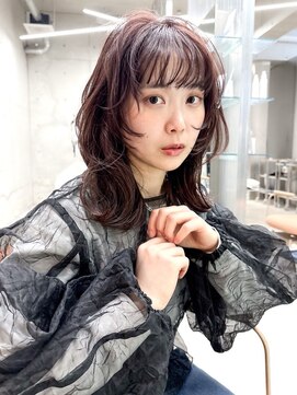 ロマーリ 岡山店(LOMARLIE) ハッシュカット20代30代40代くびれヘアピンクベージュ