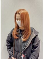 クレスエディット(CLESC'EDIT.) ダブルカラー/ブリーチ/オレンジカラー/レイヤー/髪質改善