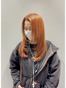 クレスエディット(CLESC'EDIT.) ダブルカラー/ブリーチ/オレンジカラー/レイヤー/髪質改善