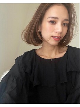 エメ 北花田(Aime) レイヤーカット似合わせカットミニボブこなれヘアうるツヤ前髪