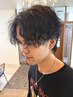 メンズカット＋ツイストスパイラルパーマ/波巻きパーマ￥13500