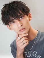 アグ ヘアー イロア 都島店(Agu hair iroa) 《Agu hair》無造作パーマ風マッシュnumberA.×BLEACHi】マット