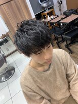 クリアオム 草加(CLEAR homme) ワンカールパーマ×マッシュスタイル