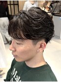 調布メンズパーマニュアンスパーマフェザーパーマセンターパート