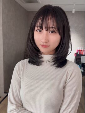 エトワ 中央店(etoi) 大分ハッシュカット胸上鎖骨下ミディアムレイヤースタイルかるめ