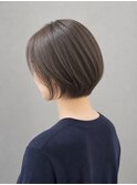 まとまる切りっぱなしボブ×モカグレージュ