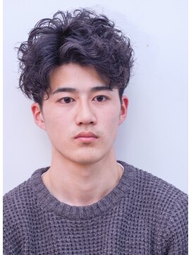 メリケンバーバーショップ コウベ(MERICAN BARBERSHOP KOBE) イメチェンセミウェットビジカジツーブロック#m1