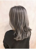 グレージュハイライト