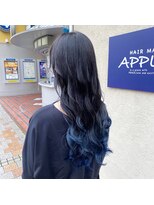 アップル(APPLE!) グラデーションブルー