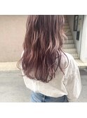 【暖色を使った透明感カラー】濱にお任せ、ピンクベージュ