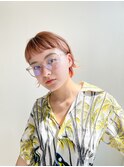 ふわふわショート×冬カラー×眉上バング×前髪パッツン×所沢