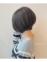 レリコ ニド(Relico-nid) 髪質改善20代30代40代前髪カット大人可愛い丸みショートボブ
