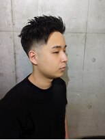 バーバーバー 八広(BARBER-BAR)&nbsp;2ブロック　刈り上げマッシュ　フェードスタイル　サイドパート