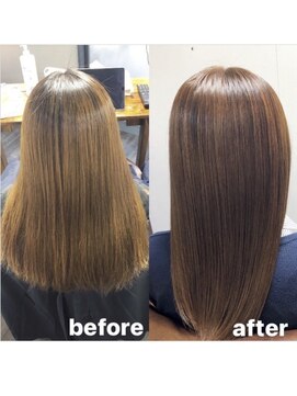 カミケン 方木田店(kamiken.) 清潔感◎自然にまとまる美髪ストレート【カミケン方木田店】