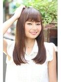 ナチュラルストレートロング