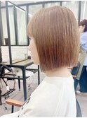 小顔ボブ×美髪[ぱつっとボブ/縮毛矯正/横浜韓国]