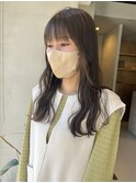 ブリーチなしオリーブグレージュ透明感ナチュラル/今枝