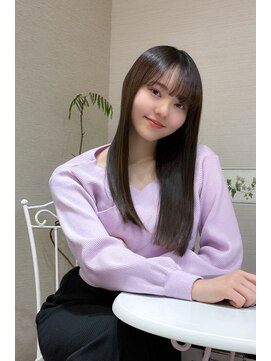 ヘアリゾートハピネス 陽光町 柔らかツルツル♪縮毛矯正ストレートロング