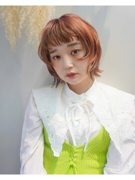 ヴェルダ 池袋店(verda) ウルフスタイル×オレンジベージュカラー