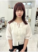 透明感ピンクレッド