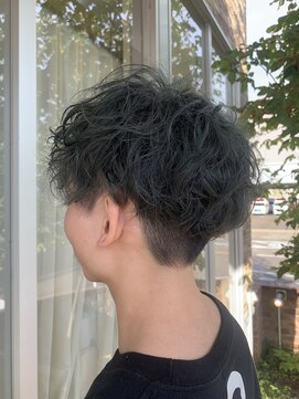 アメイジングヘアー 千歳店(AMAZING HAIR) メンズパーマ/オリーブカラー/マッシュショート