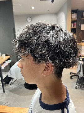 スウェル 柏店(Swell) 波巻きパーマ　ウルフ/アッシュブラック/カルマパーマ