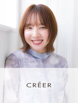 クレール 塚口店(CREER) 【30代40代】外ハネボブとシースルーバングで大人ボブ