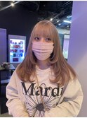 ワイドバング × ミルクティーベージュ